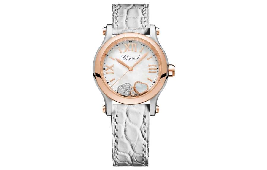CHOPARD HAPPY SPORT Quartz Movement Fashion Trend Women's Watch 30mm White Dial