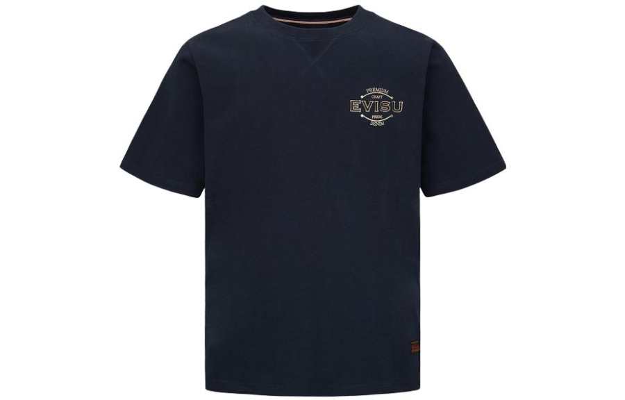 EVISU T Shirts Men's Crew Neck Moderate Straight Fit