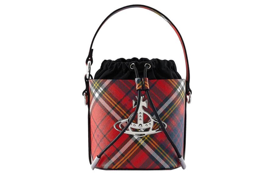 Vivienne Westwood DAISY Leather Bucket Bag, Shoulder Bag, Crossbody Bag, Handbag Small Women's Multicolor