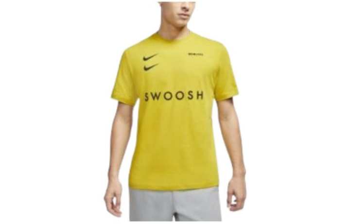 Nike Nike T Shirts Men's Yellow Crew Neck Moderate Other
