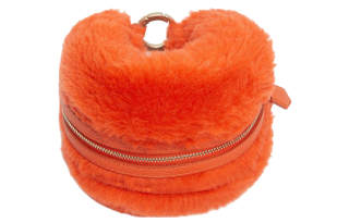 MaxMara Teddy Series Polyester Clutch Women's Orange