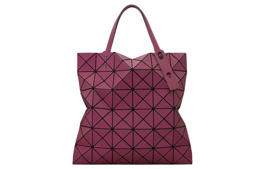 ISSEY MIYAKE Polyvinyl Chloride Handbag Regular Unisex Bordeaux Red