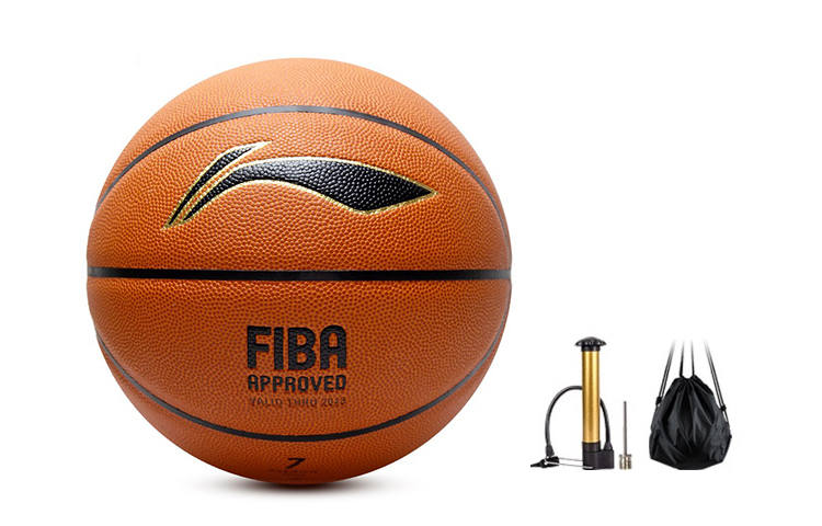 Li-Ning Li Ning Microfiber Composite Basketball Red Brown Size 7 Ball Training
