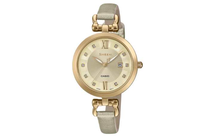 CASIO CASIO Women's SHEEN 30mm Gray Watch SHE-4536GL-9A