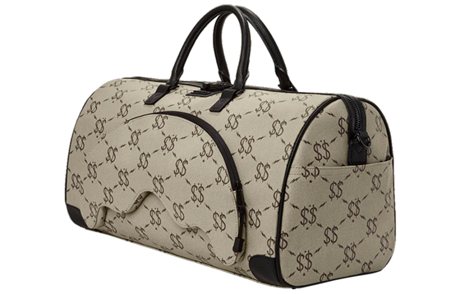 SPRAYGROUND PVC Carry on Bag Travel Bag Handbag Unisex Gray