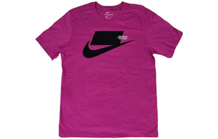 Nike Nike T Shirts Men's Purple Crew Neck Moderate Straight Fit