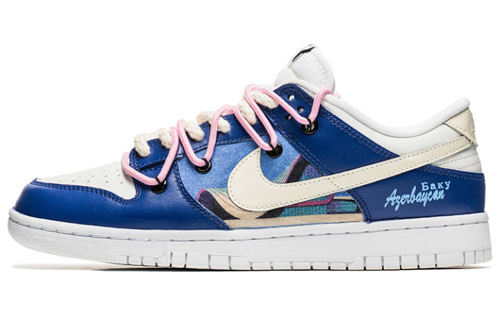 Nike Nike Dunk Retro Low top Skateboard Shoes Men's Dark Blue
