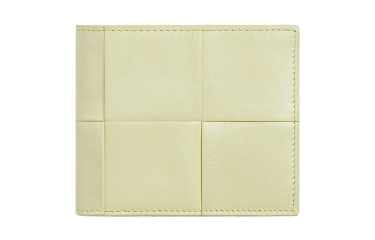 Bottega Veneta Calfskin Wallet Men's Light Yellow