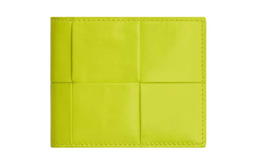 Bottega Veneta Cow Leather Wallet Men's Bright Yellow