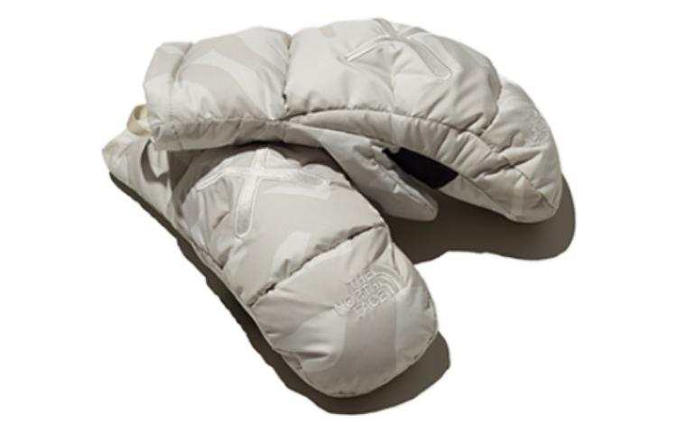 THE NORTH FACE Leather Gloves Unisex Light Gray
