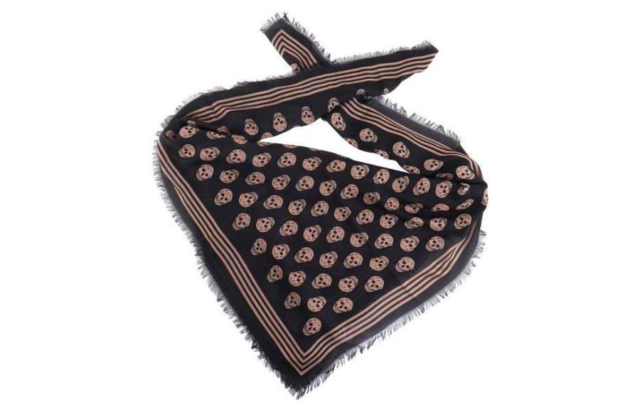 Alexander McQueen Alexander McQueen Biker Skull-print Scarf