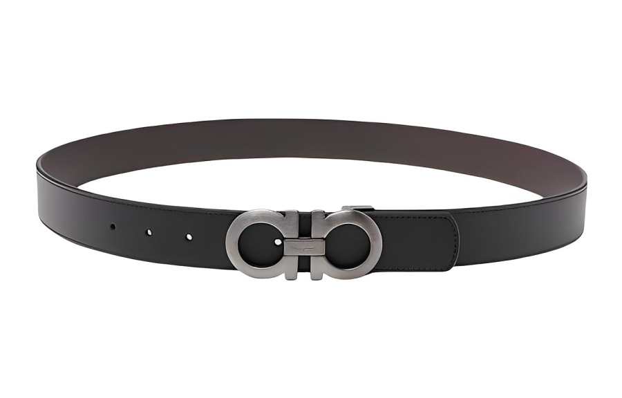 Ferragamo Ferragamo Gancini Leather Belt