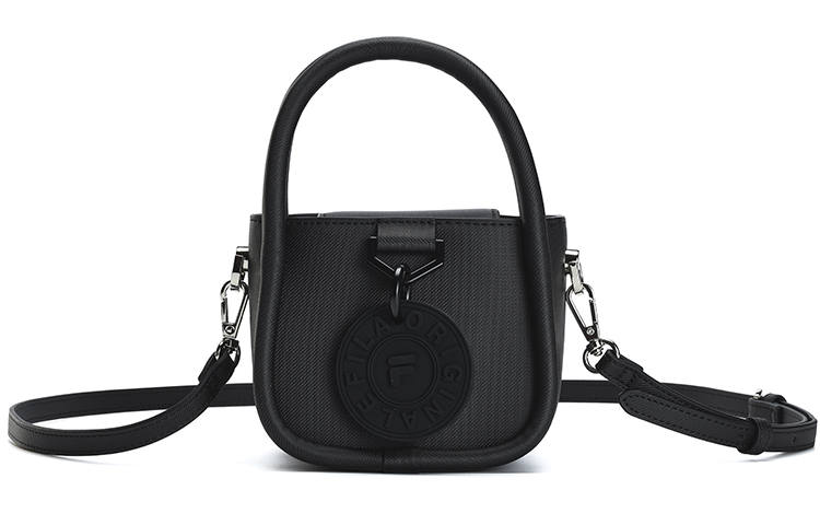 FILA Polyurethane Crossbody Handbag Small Women's Jet Black