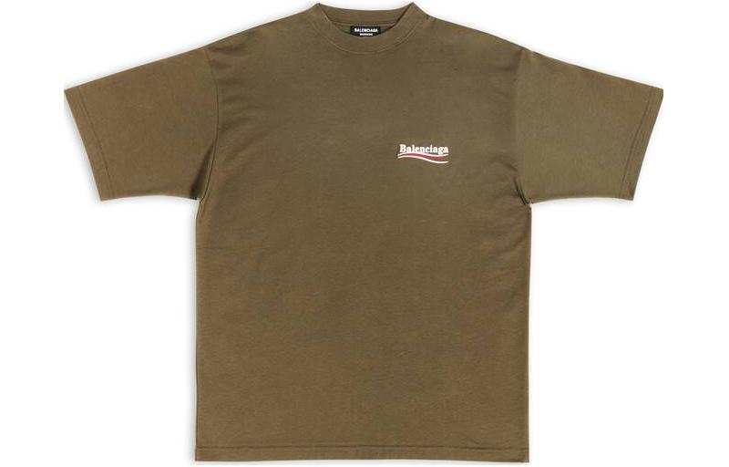 Balenciaga FW22 T Shirt Loose Fit Men's Khaki