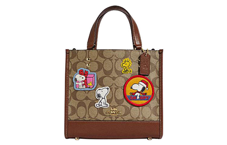 COACH COACH Peanuts Snoopy Collaboration Dempsey Cow Leather Detail