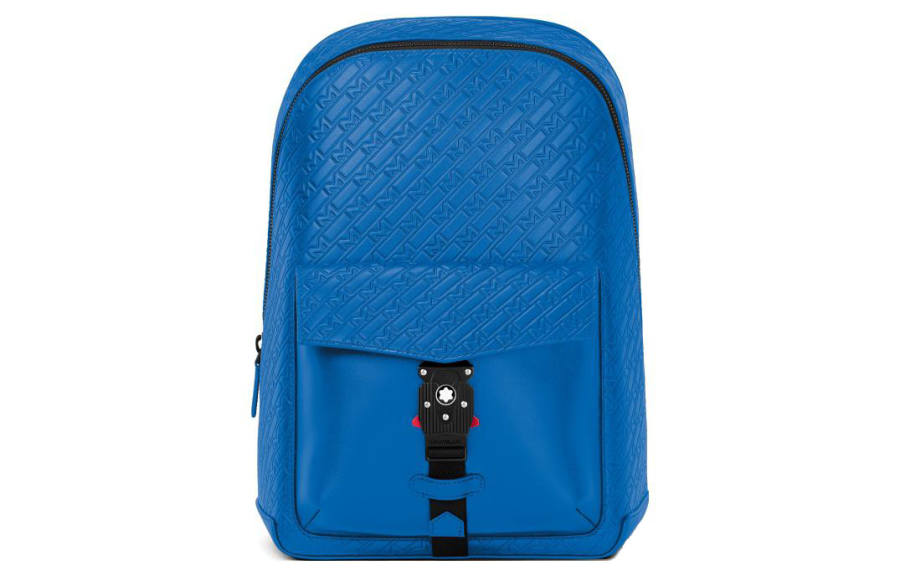 MONTBLANC MONTBLANC M_Gram 4810 Cow Leather Backpack Unisex Blue