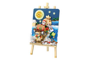 LOZ Classic Collection Christmas Tree 3D Effect Painting Building Blocks 667 1283