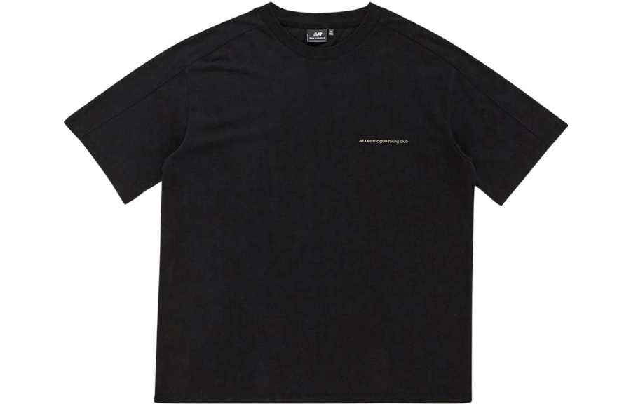 New Balance New Balance T Shirts Unisex Black Crew Neck Moderate Straight Fit