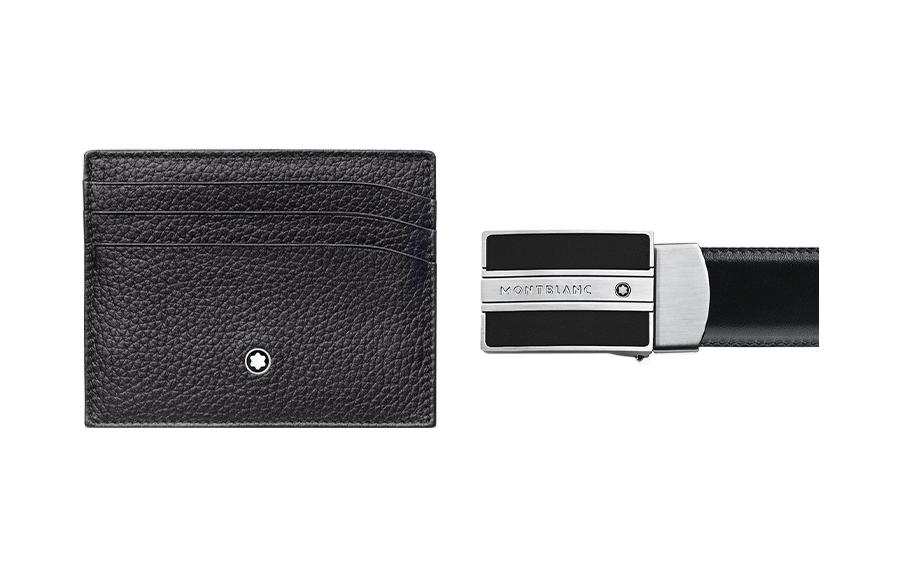 MONTBLANC Meisterstuck Cow Leather Card Holder Men's Black