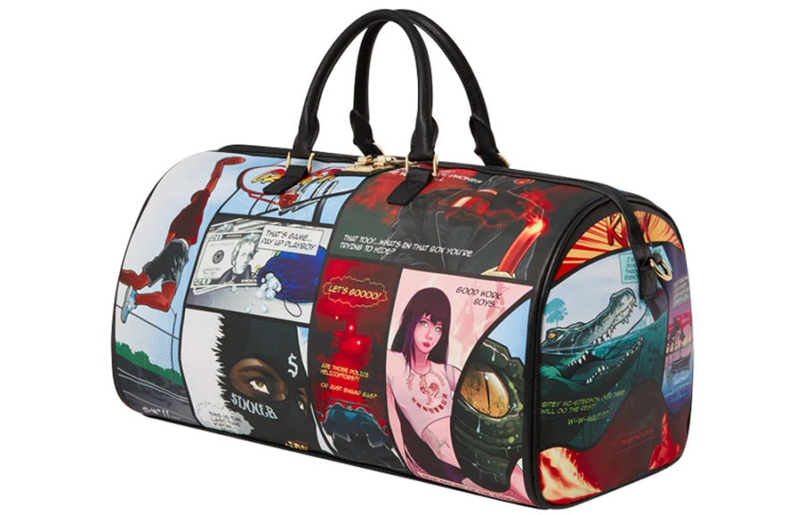 SPRAYGROUND PVC Sneaker Bag, Shoulder Bag, Crossbody Bag, Handbag Medium Unisex Multicolor