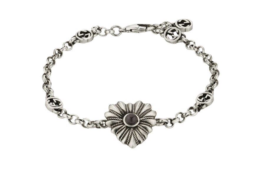 GUCCI GUCCI Interlocking 925 Sterling Silver Bracelets Unisex
