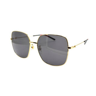 GUCCI Square Sunglasses Women's Gold