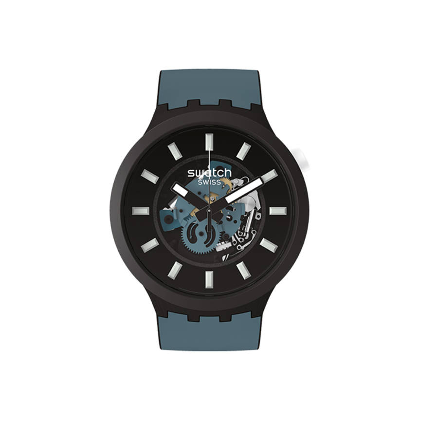 SWATCH SWATCH Unisex 47mm Black Watch SB03B107