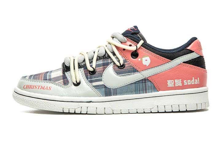 Nike Nike Dunk Low top Classic Casual Skate Shoes Women's Gray Pink