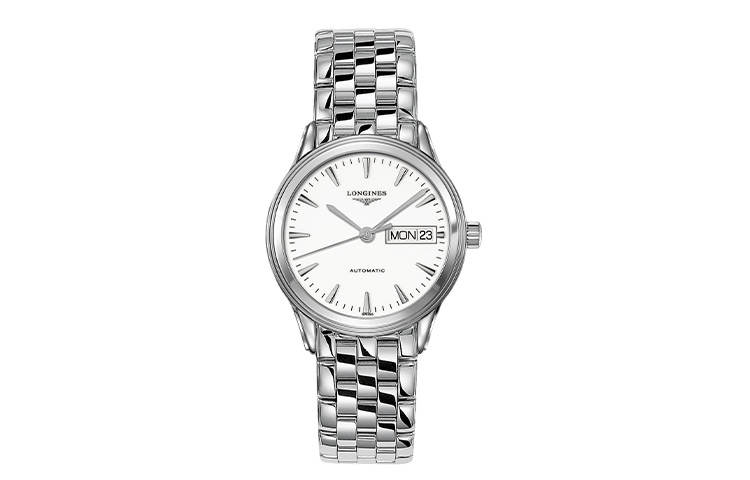 LONGINES Military Flag Collection Automatic Mechanical Movement 30m Waterproof Men's Watch 35.6mm White Dial
