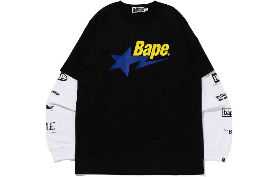 A BATHING APE Bape Sta Layerd L/S Tee