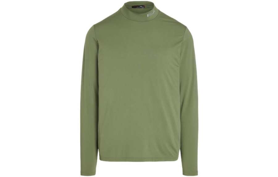 Ralph Lauren T Shirts Men's Green Half Turtleneck