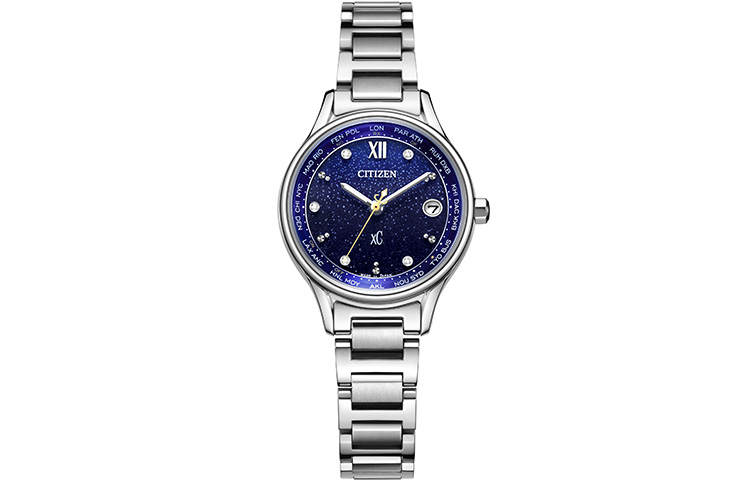 CITIZEN Light Powered Quartz Movement Titanium Strap Watch Women's Watch Blue Dial