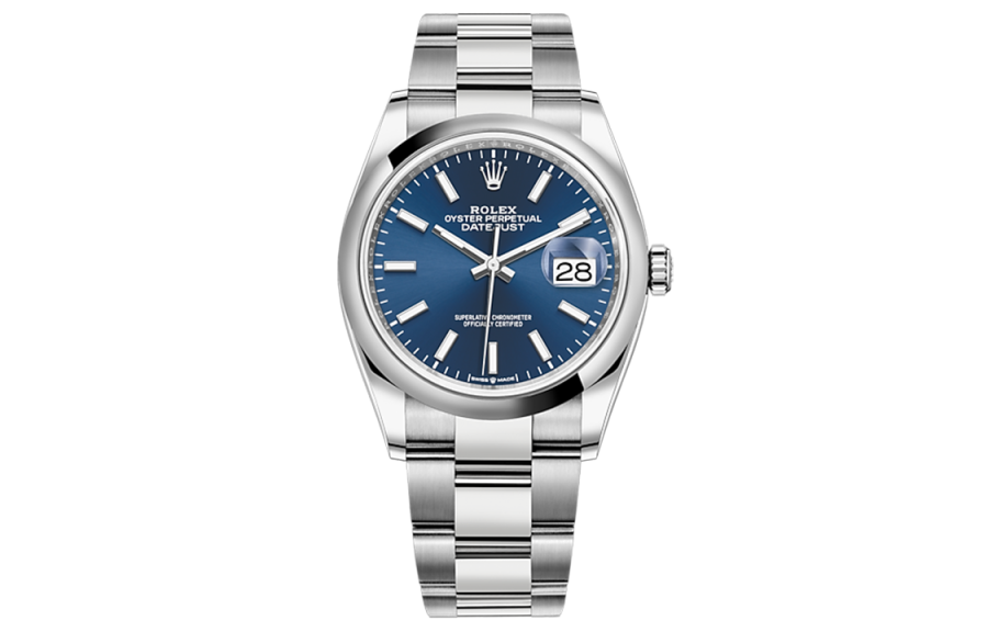 ROLEX Automatic Mechanical Movement Men's Watches Watch 36mm Blue Dial Oystersteel Case