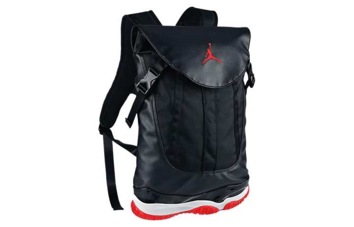 Jordan Jordan Air Jordan 11 Polyester Backpack Regular Unisex Black Red