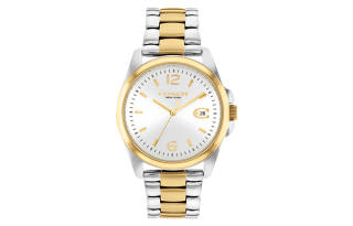 COACH Greyson Collection Wrist Watches Quartz Movement Stainless Steel Watchband Silver Dial Women's Watch 14503913