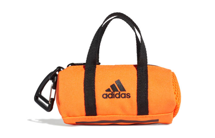 Adidas Adidas Polyester Recycled Material Luggage Bag Key Pouch Small Unisex Orange/Black