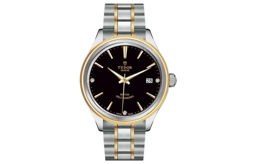 TUDOR Wind Style Collection Automatic Mechanical Movement 100m Waterproof Men's Watch 38mm Black Dial