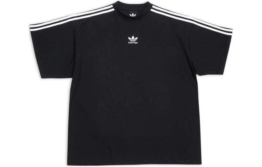 Balenciaga x Adidas Originals FW22 T Shirt Loose Fit Men's Black