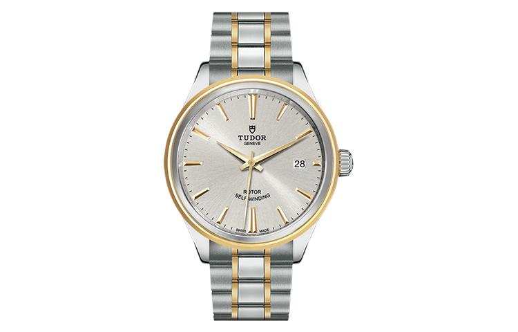 TUDOR Automatic Mechanical Movement 100m Waterproof Men's Watch 38mm Silver Dial Matte Steel Watch Case