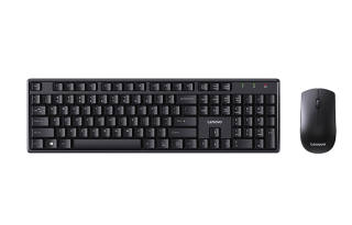 Lenovo MK11 Wired/Wireless 104 Keys One Click Service, Office Business Desktop Notebook Keyboard & Mouse Sets