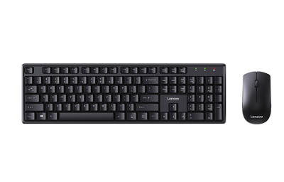 Lenovo MK11 Wired/Wireless 104 Keys One Click Service, Office Business Desktop Notebook Keyboard & Mouse Sets