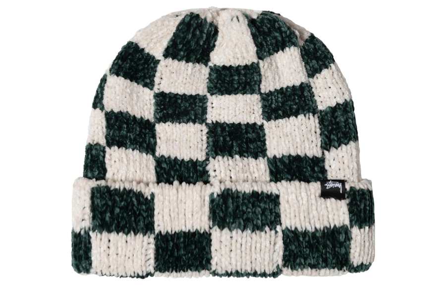 Stussy Stussy Crochet Checkered Beanie