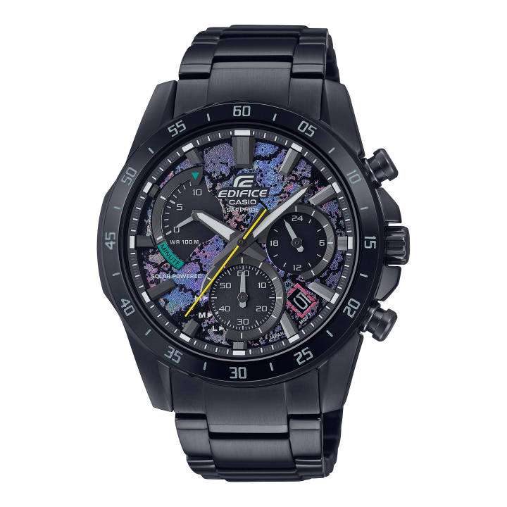CASIO CASIO EDIFICE Quartz Movement Metal Strap Watch Men's Watches Black Dial