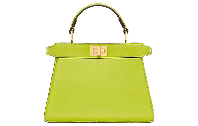 FENDI Peekaboo ISeeU Sheepskin Shoulder Bag, Crossbody Bag, Handbag Regular Women's Sprout Green