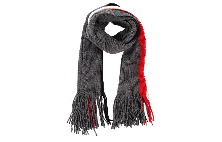 Moncler Knit Scarves Men's Gray