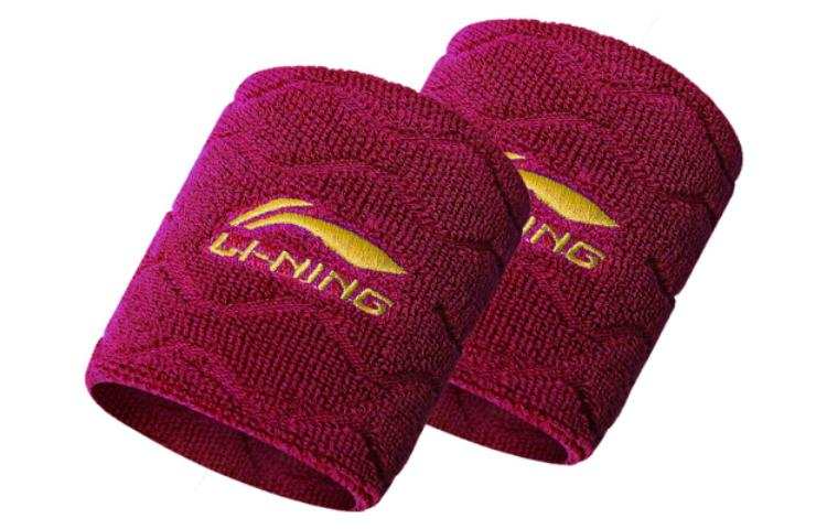 Li-Ning Li Ning Wristbands Kids' Ripple Rose Red