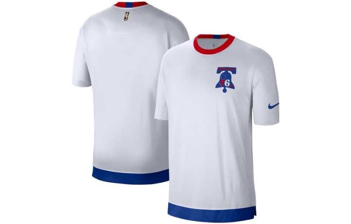 Nike Nike NBA T Shirts Men's White Crew Neck Moderate Straight Fit