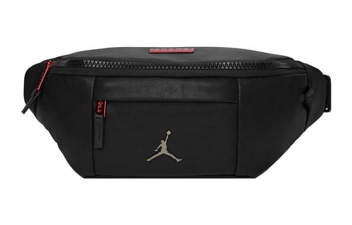 Jordan Jordan Polyurethane Crossbody Bag, Fanny Pack Regular Unisex Black