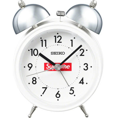 Supreme Seiko Alarm Clock White