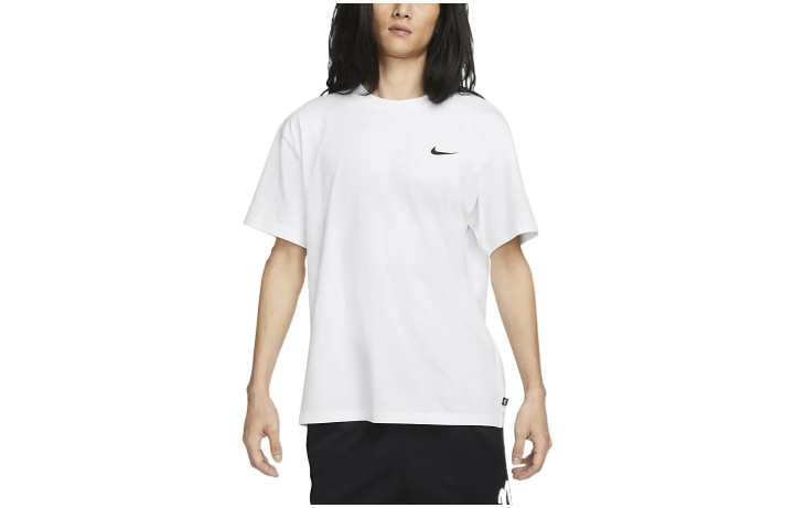 Nike Nike T Shirts Men's White Crew Neck Moderate Straight Fit